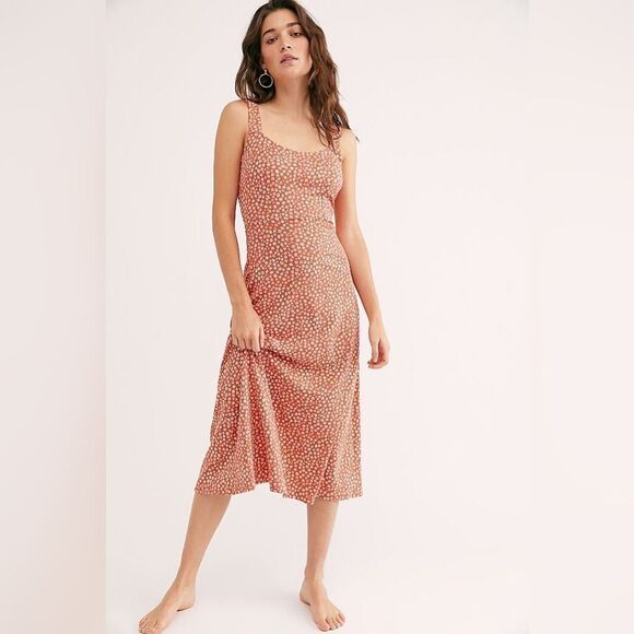 FREE PEOPLE Lorelai Printed Midi Dress - Picture 5 of 6